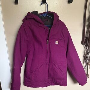 Girls Carhartt Purple Hooded Jacket